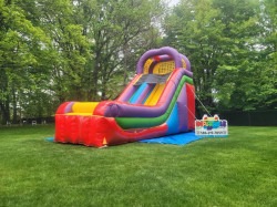 slide2 1760368626 Rainbow Slide-18 ft Single Lane