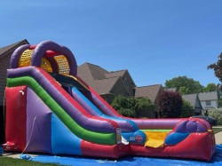slidefronthouse 1760368626 Rainbow Slide-18 ft Single Lane